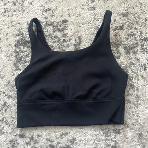 Black Ribbed Women's Top